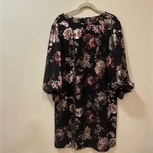 Floral Dress with ball sleeves